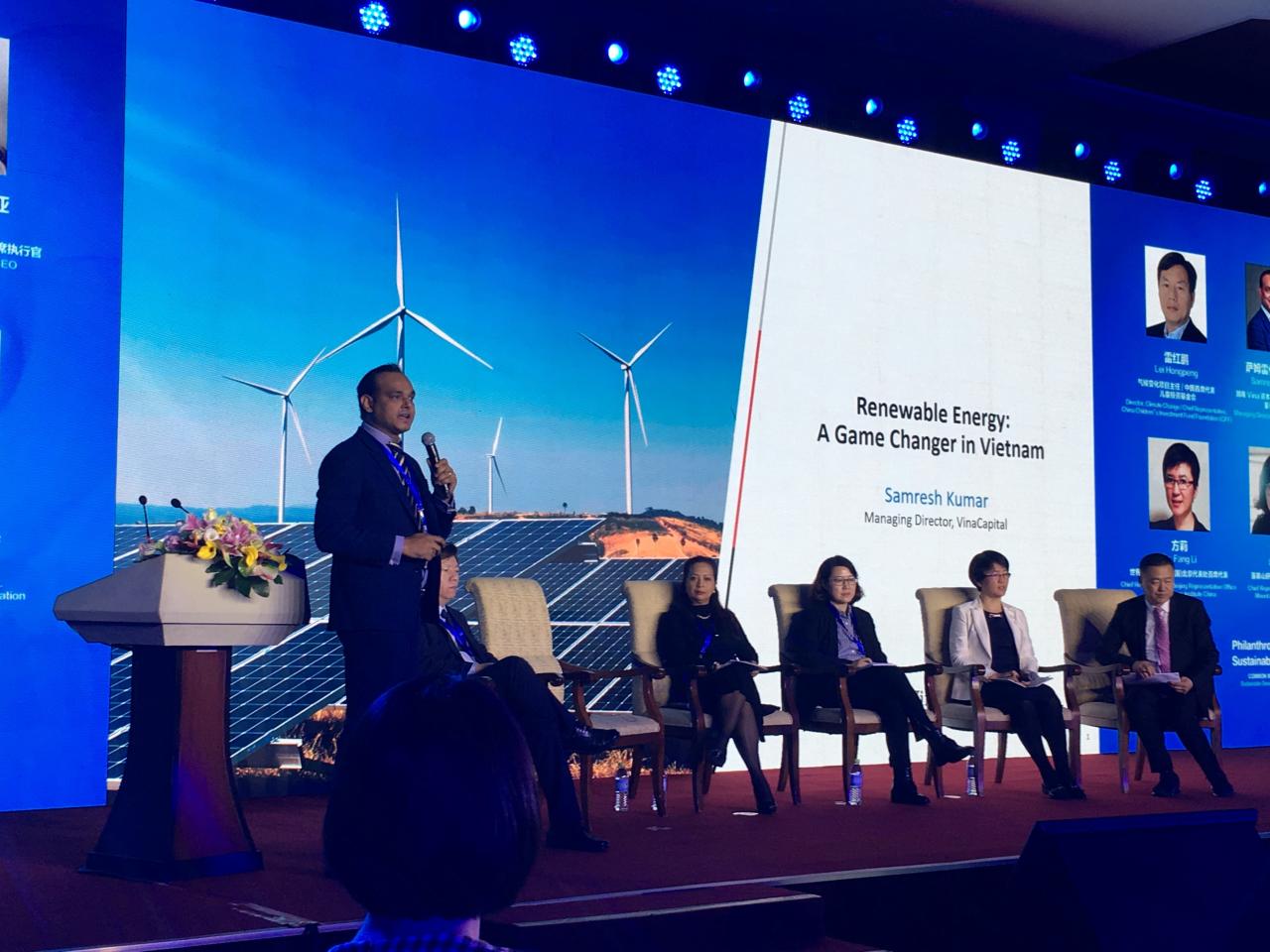Samresh Kumar keynote on Renewable Energy in Vietnam at VinaCapital
